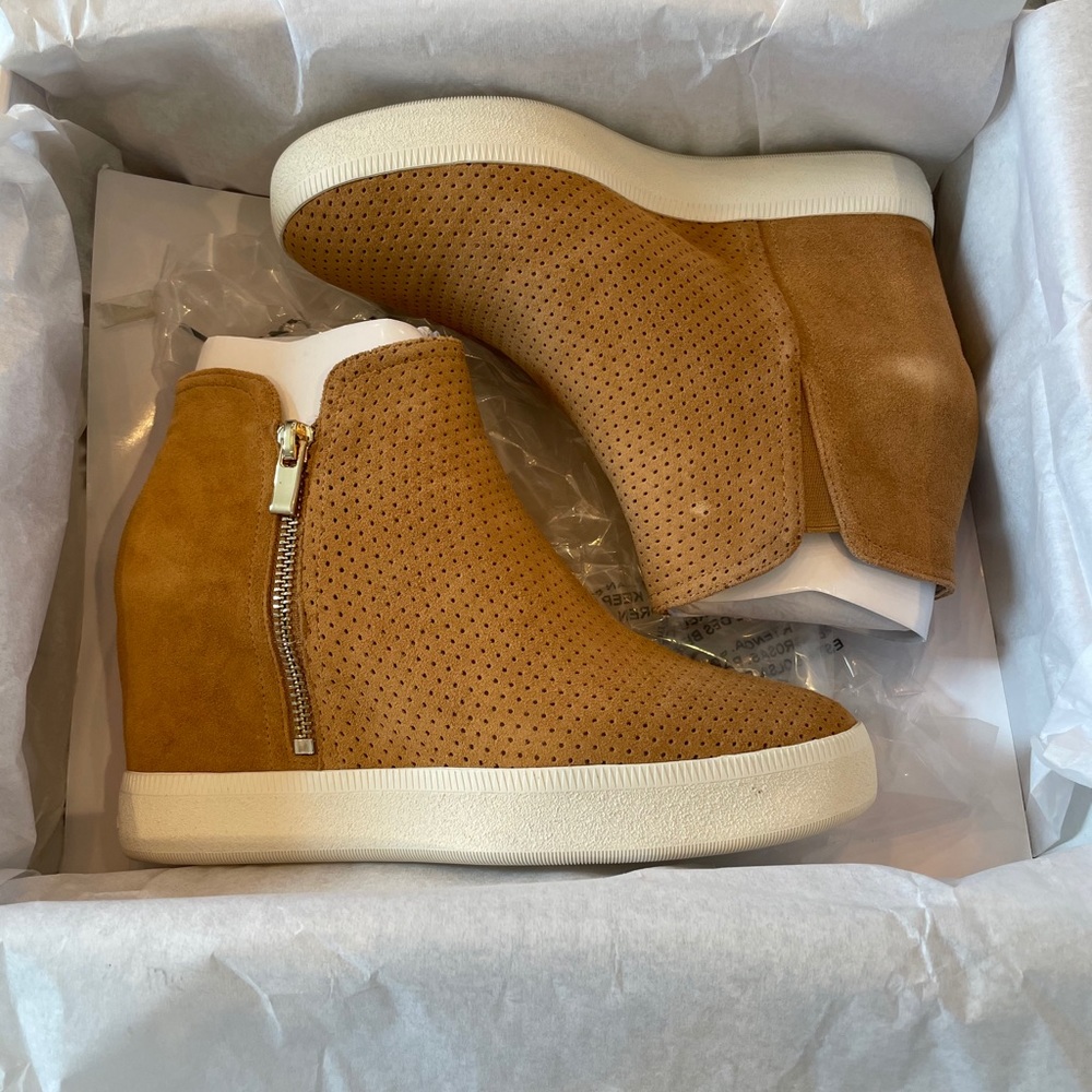 Via Spiga Savine Wedge Suede Sneaker